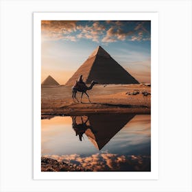 Giza Pyramids Art Print