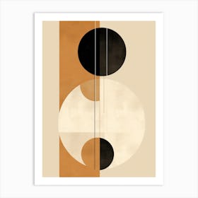 Whimsical Desert Geometry Art Print