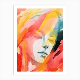 Watercolor Portrait 2 Art Print