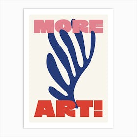 More Art Matisse - Navy And Red Art Print