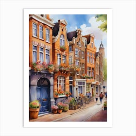 Amsterdam City Street Art Print