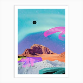 Aurora Desert Fy Art Print