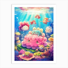 Pokemon Underwater Art Print