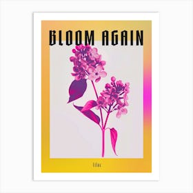 Hot Pink Lilac 2 Poster Art Print