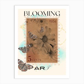 Blooming Butterflies Art Print