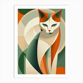 Abstract Cat 3 Art Print