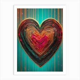 Heart Sparks Art Print