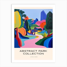 Abstract Park Collection Poster Ditan Park Beijing 1 Art Print