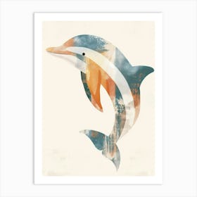 Charming Nursery Kids Animals Dolphin 4 Art Print