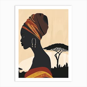 Whispered Rhythms|The African Woman Series Art Print