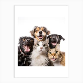 Group Of Pets Greeting Card, pet portrait, dog portraits, animal portraits, artistic pet portraits, dog portrait painting, pet portrait painting, pet portraits from photos, etsypet portraits, watercolor pet portrait, watercolour pet portraits, pet photo portraits, watercolor portraits of pets, royal pet portraits, pet portraits on canvas, pet canvas art, etsy dog portraits, dog portraits funny, renaissance pet portraits, regal pawtraits, funny dog portraits, custom pet art, custom pet, portrait of my dog, custom pet portrait canvas, crown and paw pet portraits, painting of your pet, renaissance dog painting, west willow pet portraits, hand painted dog portraits, ai pet portrait, Art Print