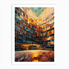 City At Night 1 Art Print