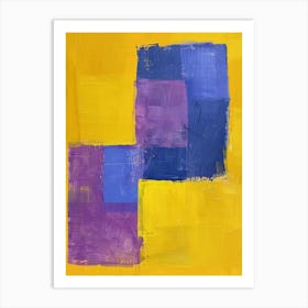 Purple Squares 8 Art Print