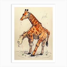 Default Draw Me A Giraffe Attempting Balletlegs Tangled Grace 0 (1) Art Print