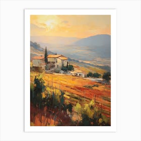 Sunset In Tuscany 1 Art Print