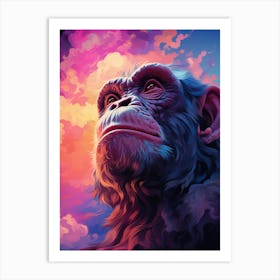 Chimpanzee 1 Art Print