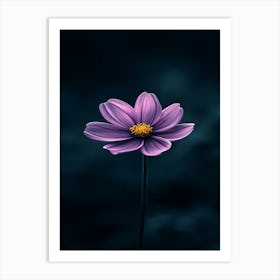 Dark Purple Flower 1 Art Print