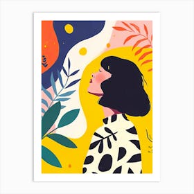 Beautiful woman Art Print