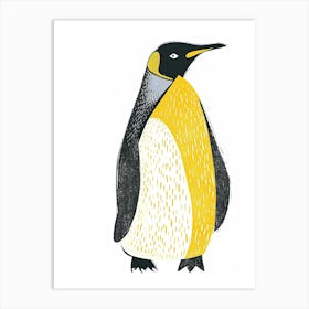 Yellow Emperor Penguin 1 Art Print