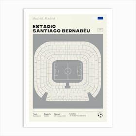 Estadio Santiago Bernabeu Art Print