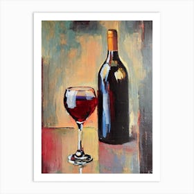 Cabernet Sauvignon 1 Oil Painting Cocktail Poster Art Print