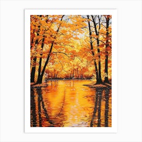 Autumn Reflection 1 Art Print