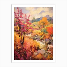 Autumn Gardens Painting Red Butte Garden Usa 1 Art Print