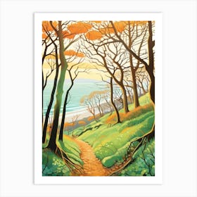 The Isle Of Arran Scotland 2 Hike Illustration Art Print