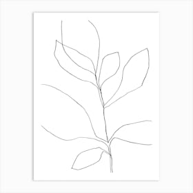 7 Leaf Plant Art Print