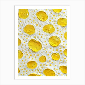 Yellow Dots 1 Art Print