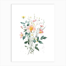 Watercolor Flowers 24 Art Print