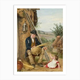 Farmer And His Child Art Print