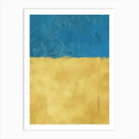 - Ukraine Flag Art Print