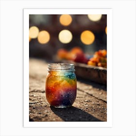 Rainbow Jar 1 Art Print