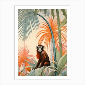 Spider Monkey Tropical Animal Portrait Art Print