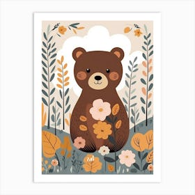 Baby Animal Illustration  Bear 12 Art Print