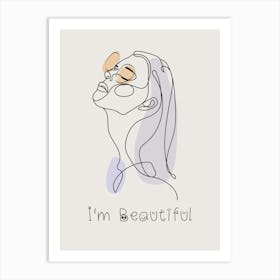 I'M Beautiful Art Print