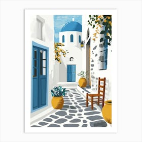 Greek Village 3 Art Print