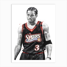 Allen Iverson Philadelphia 76ers Art Print