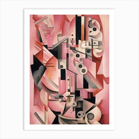 Pink Fragments Art Print