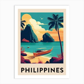 Philippines Vintage Travel Poster Art Print
