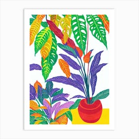 Croton Eclectic Boho Art Print