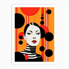 Abstract - Abstract Painting of mime Art Print