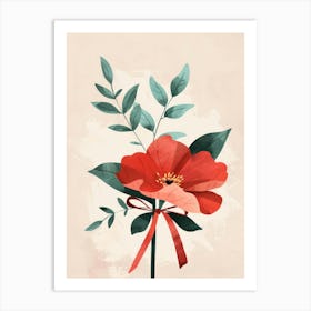 Red Flower 3 Art Print