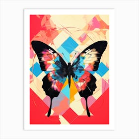 Butterfly Abstract Pop Art 4 Art Print
