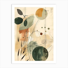 Abstract Beige 2 Art Print