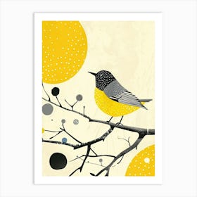 Yellow Robin 1 Art Print