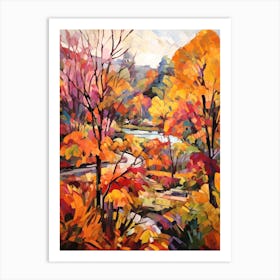 Autumn Gardens Painting Montreal Botanical Garden Canada Art Print