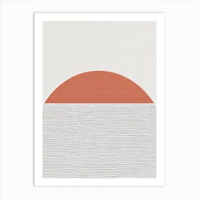 Sydney Sunset Sydney Boho Landmark Illustration Art Print