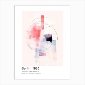World Tour Exhibition, Abstract Art, Berlin, 1960 2 Art Print